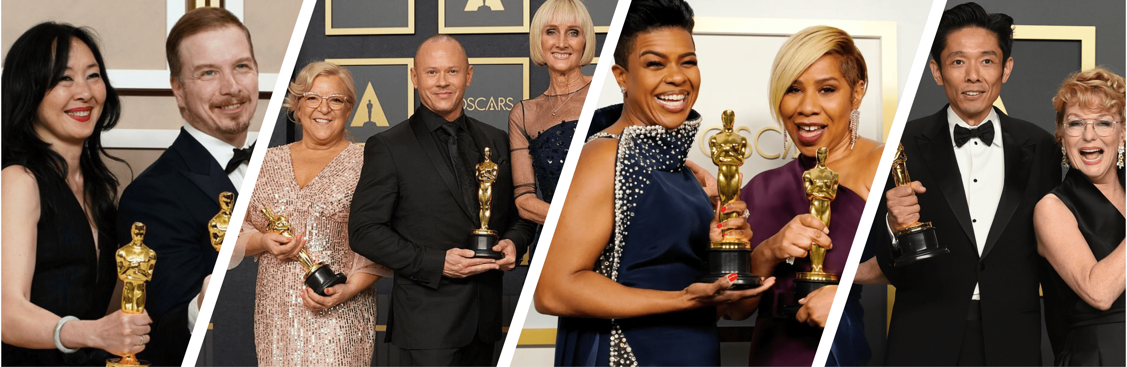 Photo depicts Oscar® winners from 2019-2023. Jordan Strauss; Michael Baker/AMPAS; Getty Images; Jordan Strauss/Invision/AP