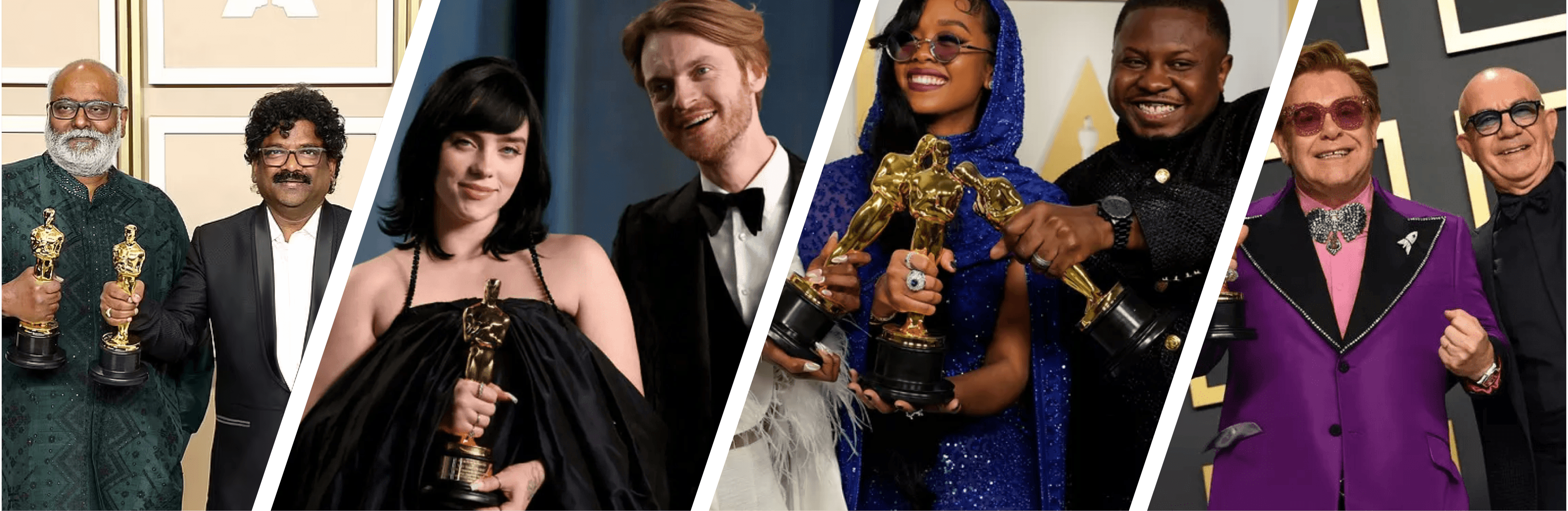 Photo depicts Oscar® winners from 2019-2023. Getty Images; John Shearer/Getty Images; Chris Pizzello/Pool via Getty Images; PA