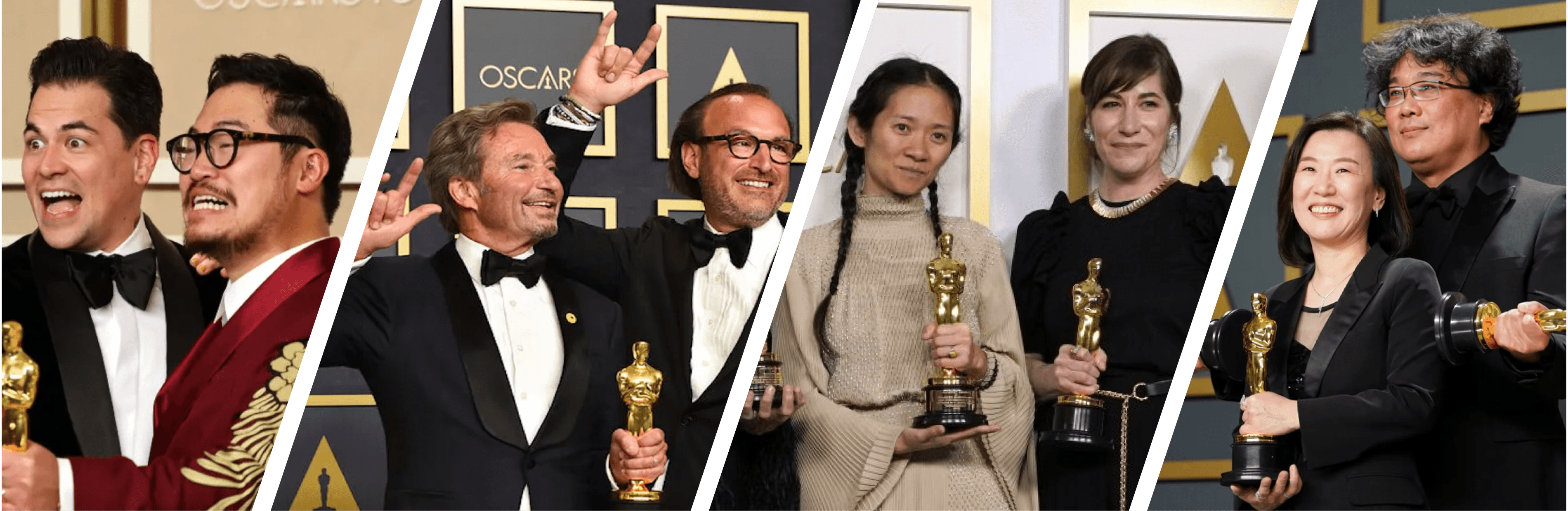Photo depicts Oscar® winners from 2019-2023. Reuters; Jordan Strauss/Invision/AP; Chris Pizzello/AP; Rachel Luna/Getty Images
